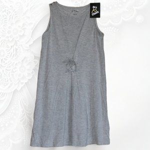 Girl's Knit Summer Dress Sleeveless Gray